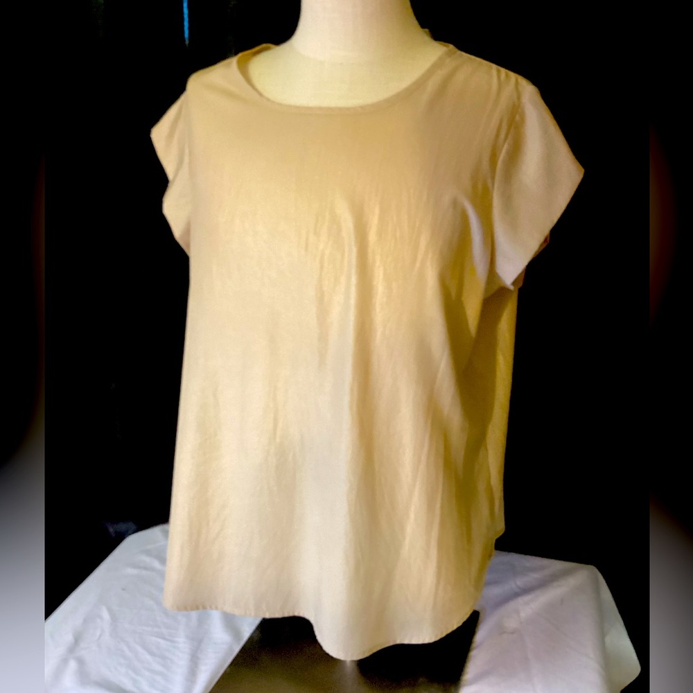 Cute versatile gold Chicos blouse